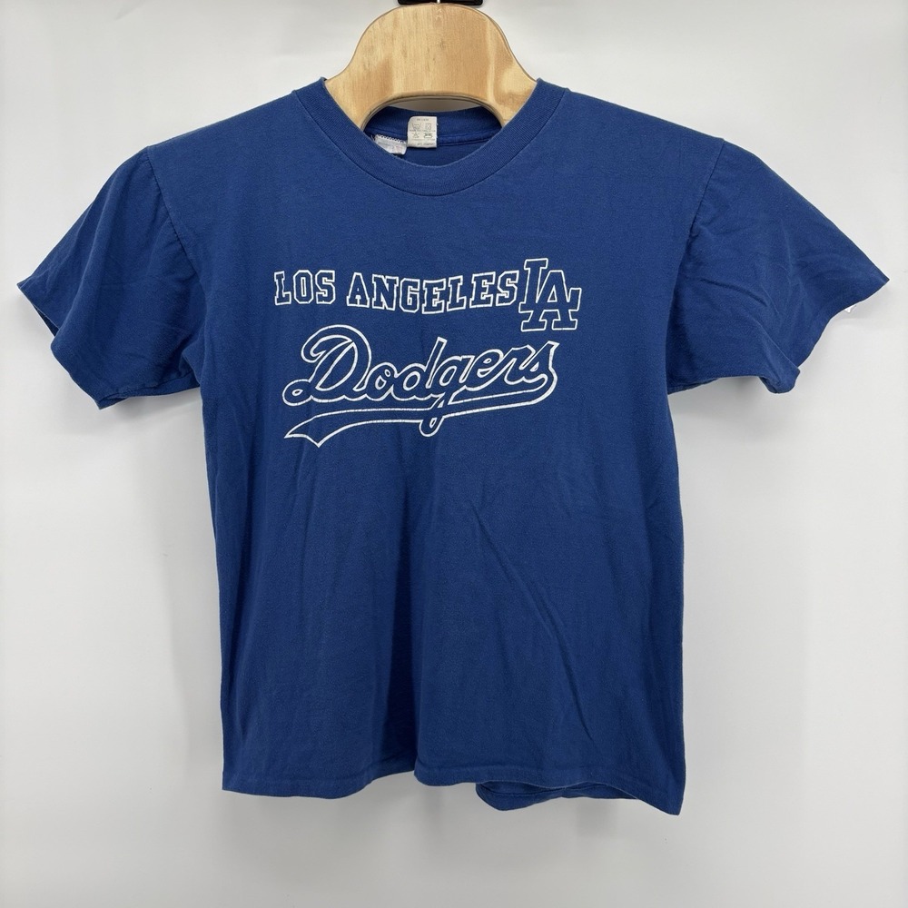 VTG  Artex Los Angeles Dodgers Baseball T-Shirt Size L Single Stitch Made In USA